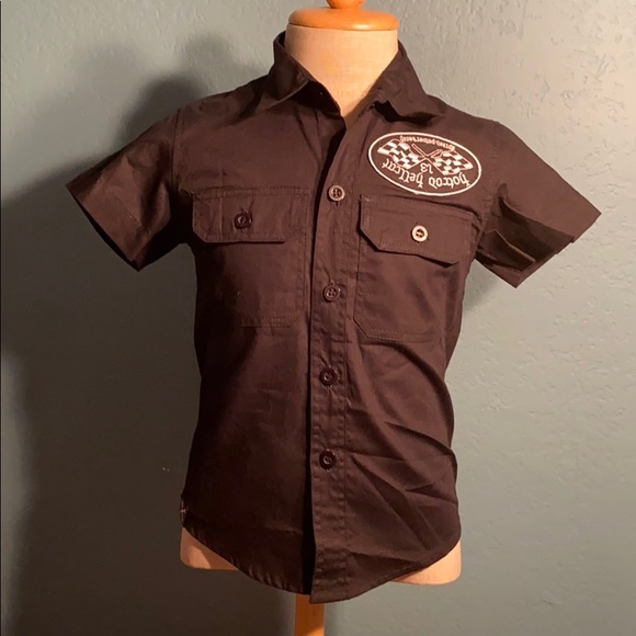 Kids work shirt Hot Rod Kustom works size 2 years - Picture 3 of 4